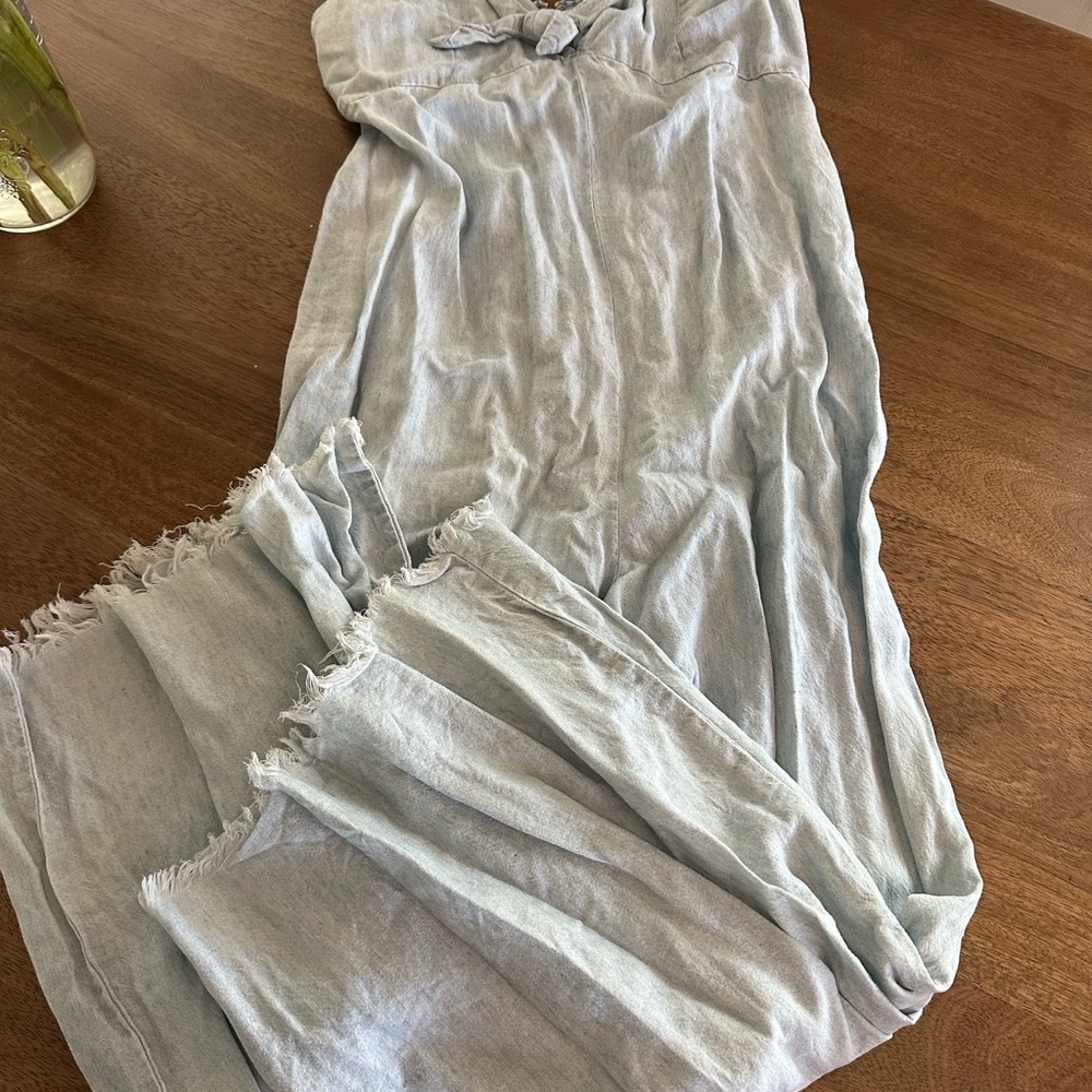 Mumu Blue Light Gray Dress